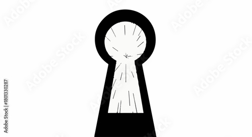 Light bursts through a vintage keyhole, symbolizing discovery and opportunity