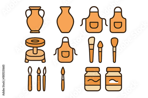 Essential tools and equipment for pottery and ceramics workshop activities