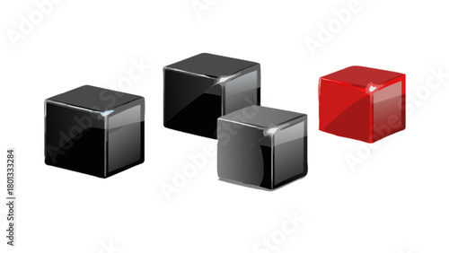 Shiny cubes graphic design element for modern presentations and creative projects visuals and renders