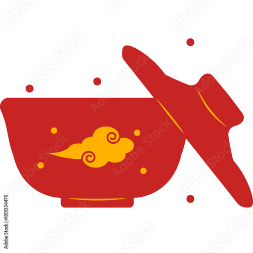 Chinese Tea Cup Illustration