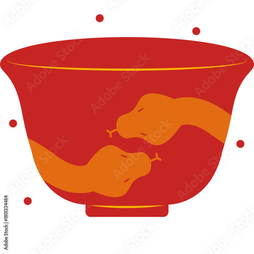 Chinese Tea Cup Illustration
