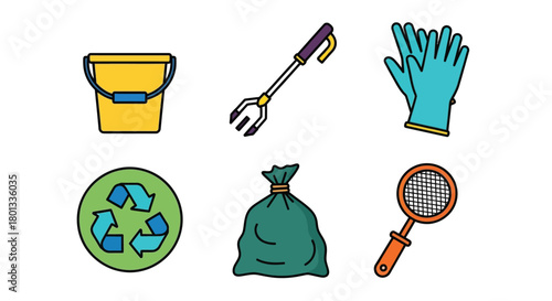 Cleaning supplies and recycle tools for environmental protection