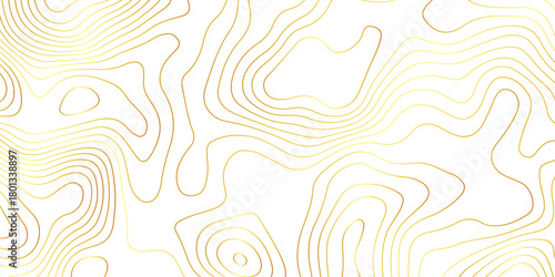 Abstract white and colorful contour line pattern, resembling a topographic map. The overall style should be minimalistic, modern, and artistic. wavy topographic map and curved line background.