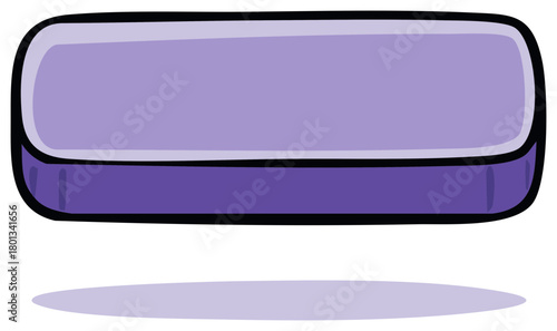 Purple rectangular prism with a shadow and gradient color fill