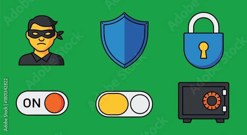 Cybersecurity safety and protection for online security concept