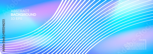Abstract blue background with flowing white lines, soft gradients and glowing wave shapes for modern digital design projects and creative presentations