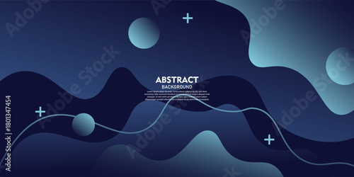 Abstract flowing blue wave background. Simple dynamic color background concept. Vector eps10