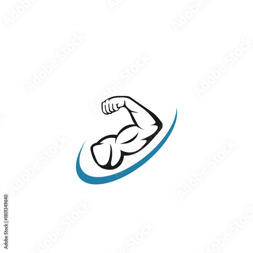 gym and fitness logo inspiration silhouettes vector