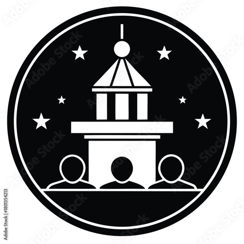 orientation session vector icon