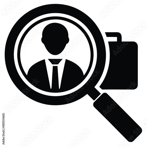 job search vector icon
