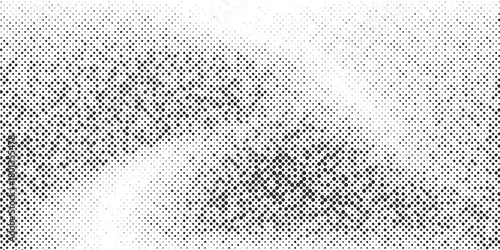 Halftone is black and white. A chaotic pattern of dots on a white background