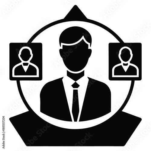candidate selection vector icon