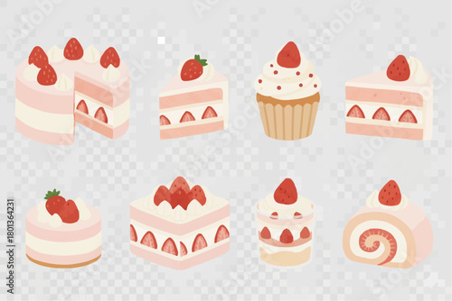 ケーキのイラストセット