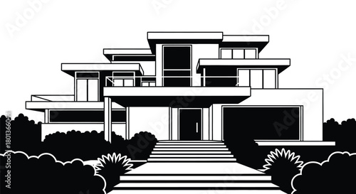 Modern house design architecture home exterior building estate