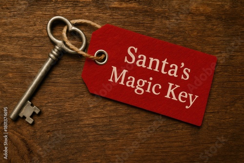 Wallpaper Mural Magical christmas event santa's key discovery cozy home photo festive setting close-up holiday spirit Torontodigital.ca
