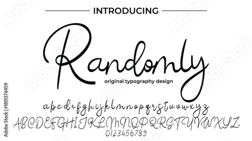 Randomly - Elegant Script Font for Smooth Handwritten Design and Creative Typography