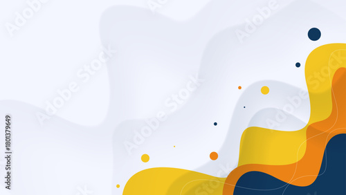 abstract wave background in yellow and blue