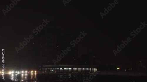 Power outages in Kyiv. Dark houses and streets without lighting after Russian shelling