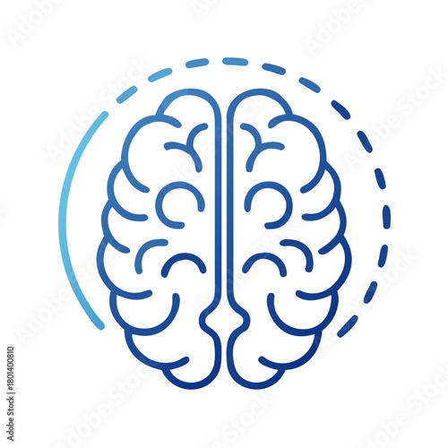 brain icon for web and graphic design.