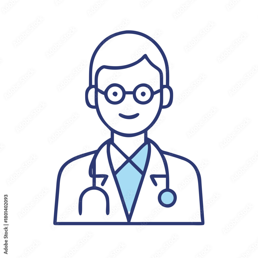 Fototapeta premium male doctor for web and graphic design.