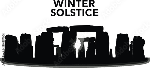 “Stonehenge Winter Solstice Sunrise Silhouette”