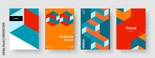 Geometric Report Design. Creative Business Presentation Layout. Abstract Brochure Template. Flyer. Book Cover. Banner. Poster. Background. Pamphlet. Journal. Catalog. Portfolio. Magazine