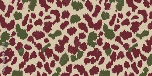Abstract camouflage pattern with earthy tones, perfect for textiles and design applications