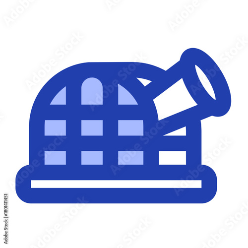 planetarium blue icon