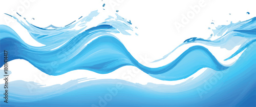 Abstract blue water wave background fresh and dynamic design element perfect for summer themes and aquatic concepts