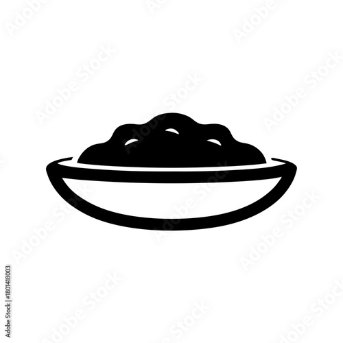 Bowl of food icon simple graphic design element