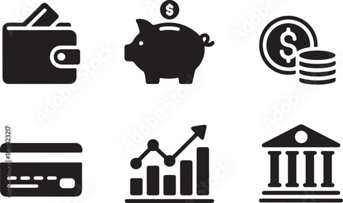 Manage your money wisely with these finance icons