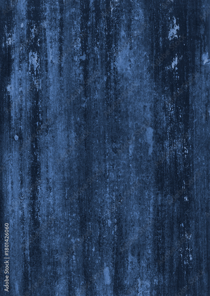 Obraz premium 木目テクスチャー 青系 イラスト素材【手描き】コピースペースあり