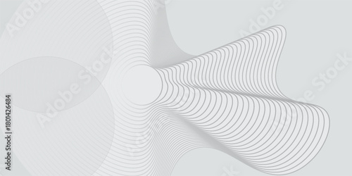 Abstract geometric white and gray color background. Vector, futuristic illustration