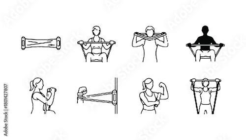 Resistance band exercises guide for strength training at home