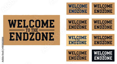 Welcome to the endzone sports signage collection