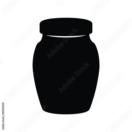 Basic jar silhouette icon graphic design container