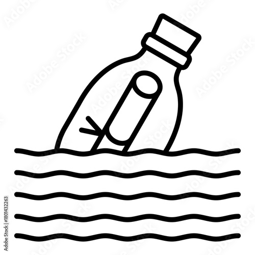 Message in a bottle Icon