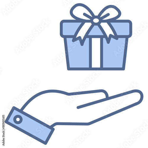 Loyalty Program Blue Icon