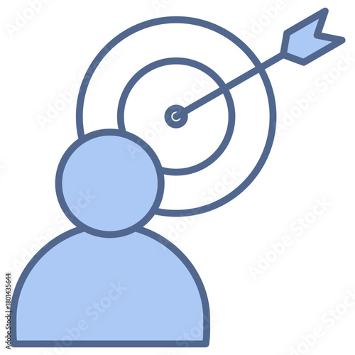 Target Market Blue Icon