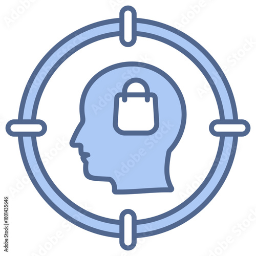 Buyer Persona Blue Icon