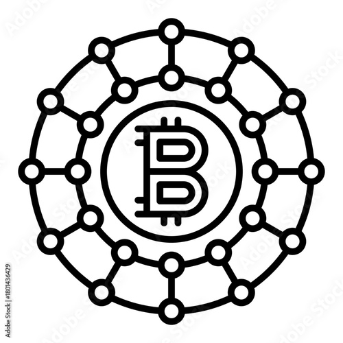 Bitcoin network Icon
