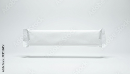 White Blank Flow Pack Snack Bar Mockup