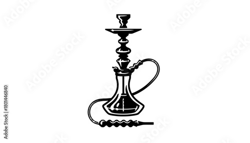 Hookah vector illustration shisha lounge smoking tobacco design