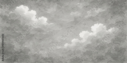 Dramatic dark clouds and white cloudscape in the summer blue sky before the storm