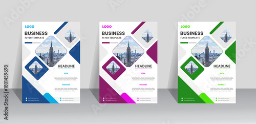 A4 flyer template, modern template and perfect for creative professional business. 