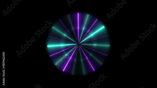 Glowing lines Led neon loop suitable for concerts, tv shows, vj projections, dance music videos, show parties, night clubs, discos, and much more. 4k