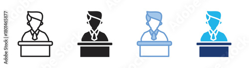 Principal icon set multiple style collection