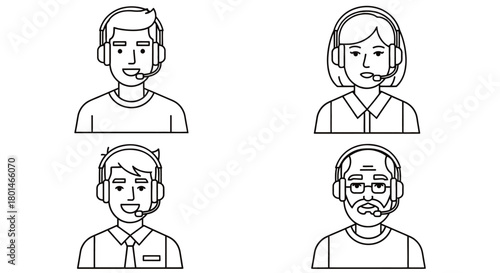 Diverse team of customer service agents ready to assist you today