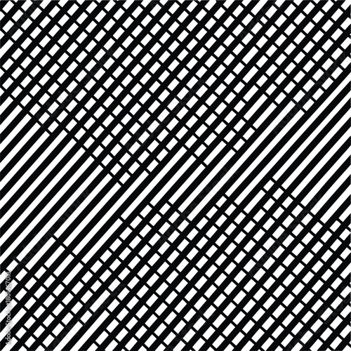 Crosshatch grid texture, diagonal silhouette vector design