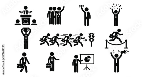 Business leaders celebrating success, teamwork and reaching goals today